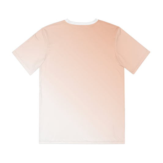 Luvani Peach Ombre Men's Polyester Tee