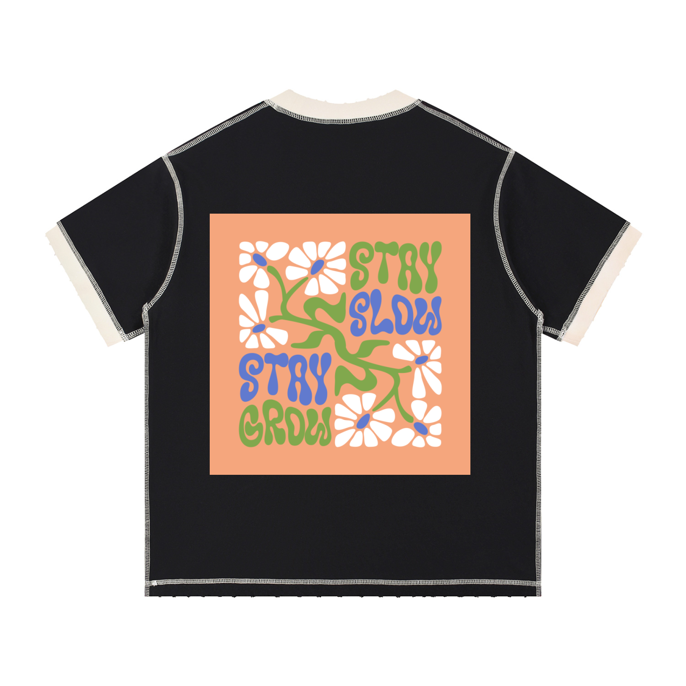 Contrast-Stitched Cotton T-Shirt