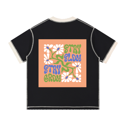 Contrast-Stitched Cotton T-Shirt