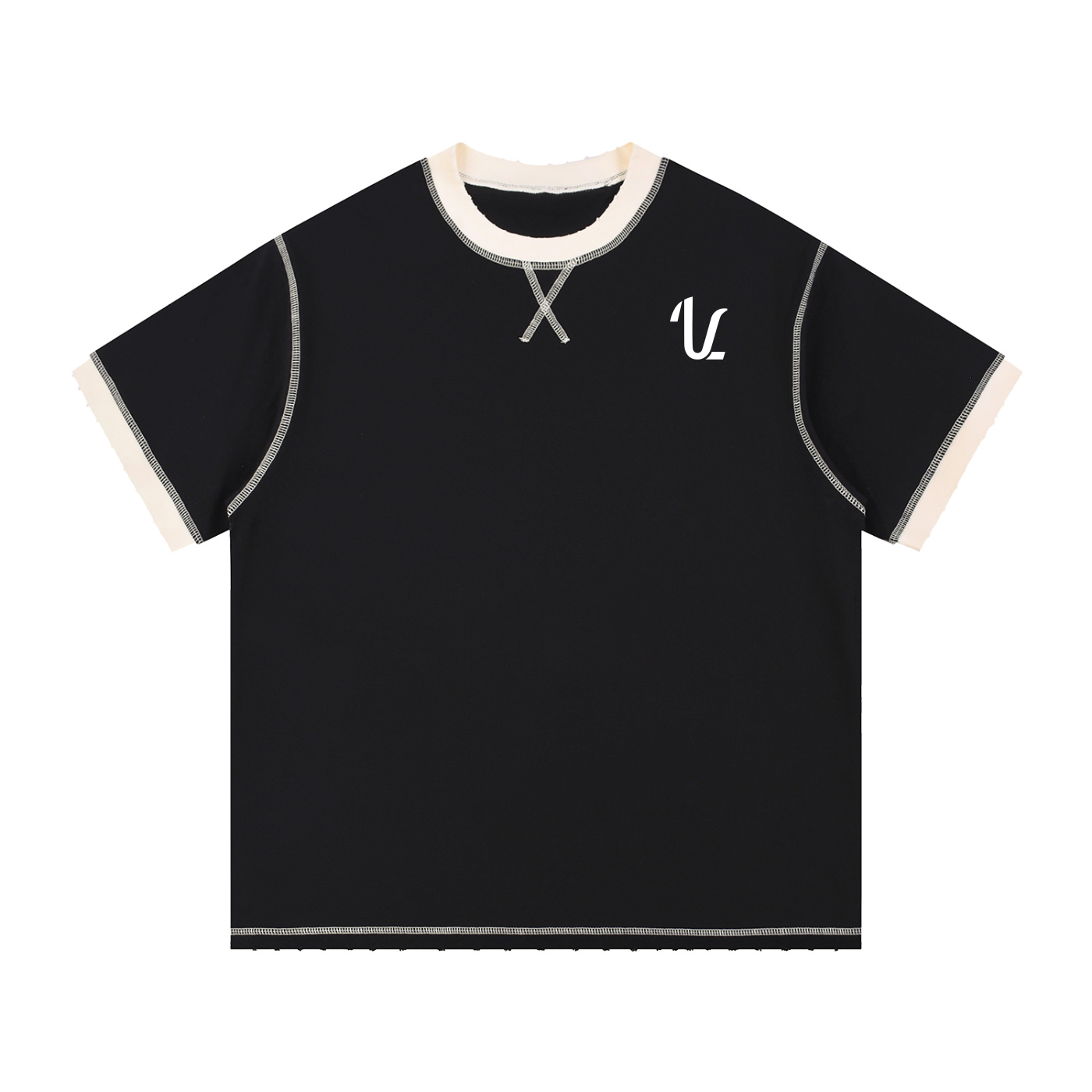 Contrast-Stitched Cotton T-Shirt