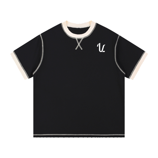 Contrast-Stitched Cotton T-Shirt