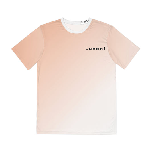 Luvani Peach Ombre Men's Polyester Tee
