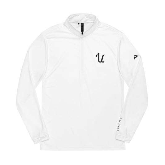 Luvani Adidas® Embroidered Quarter-Zip Pullover