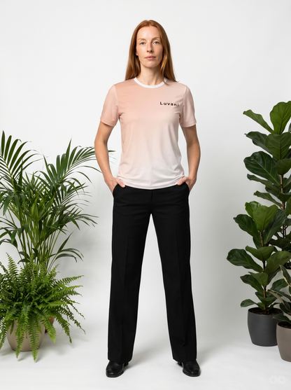 Luvani Peach Ombre Men's Polyester Tee