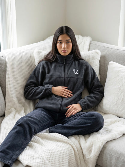 Embroidered Fleece Jacket