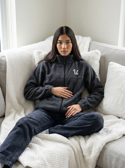 Embroidered Fleece Jacket